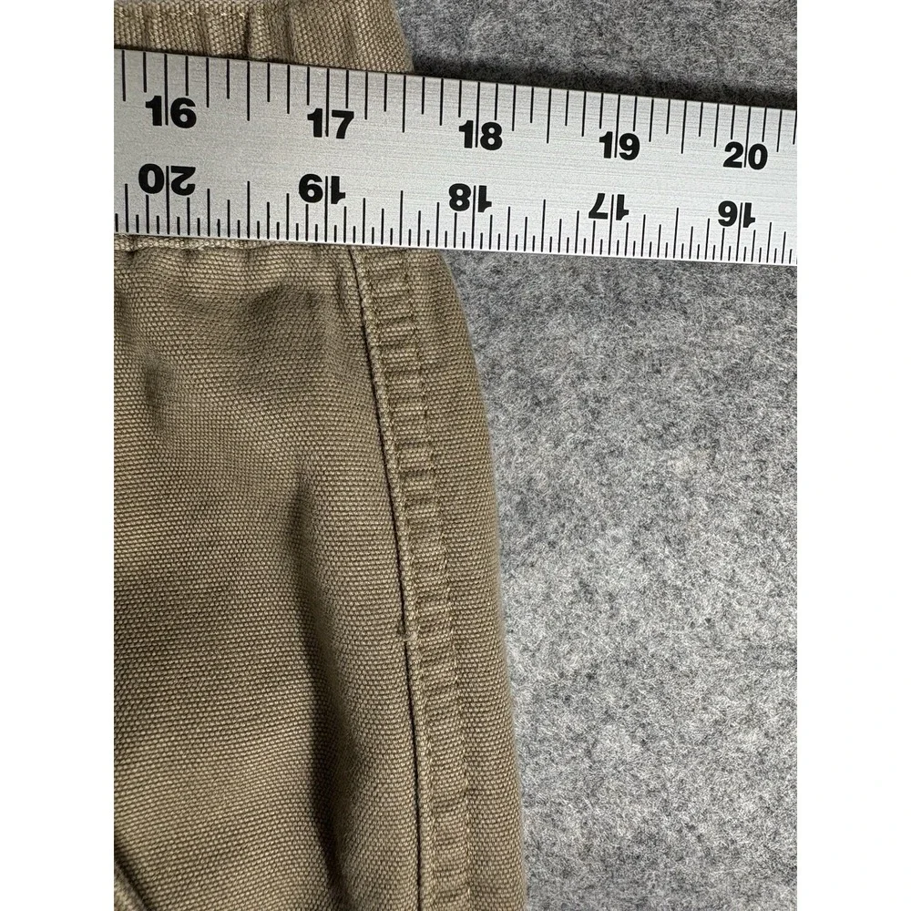 LL Bean Pants Mens 35 Brown Cotton Chino Cargo Flat Front Mid Rise Slash Pockets
